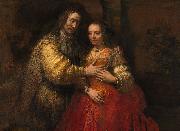 Portrait of a Couple as Figures from the Old Testament, known as 'The Jewish Bride' REMBRANDT Harmenszoon van Rijn